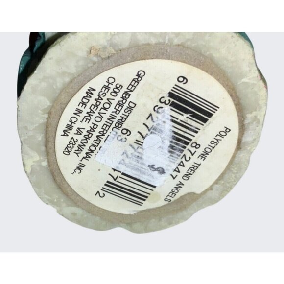 Hand-Painted Polystone Angel Figurine With Floral Details & Vibrant Colors - Picture 2 of 9